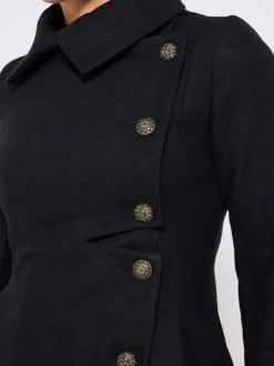 Joe Browns Manteau noir à col oversize