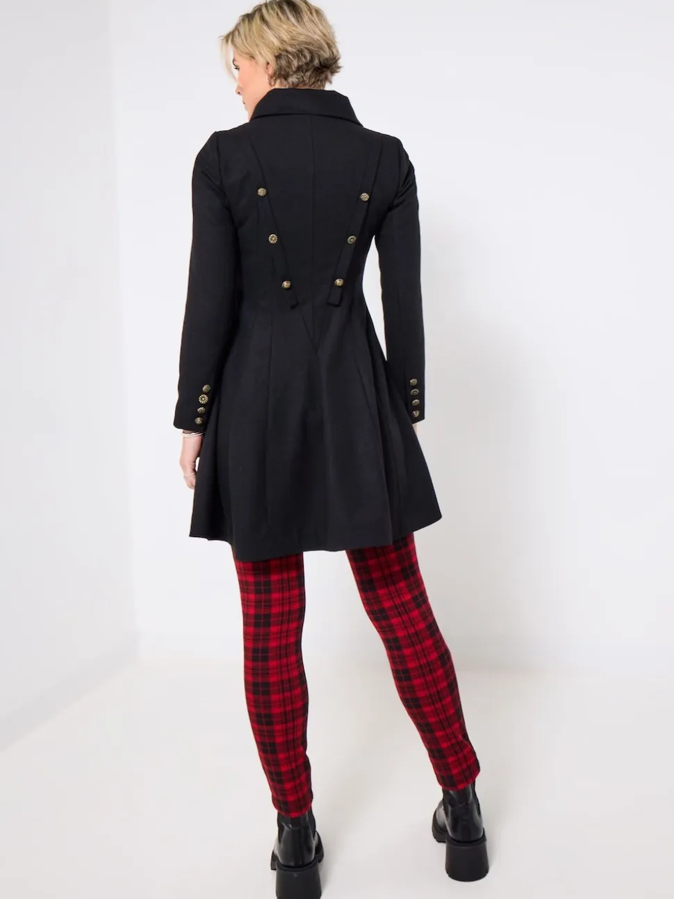 Joe Browns Manteau noir à col oversize
