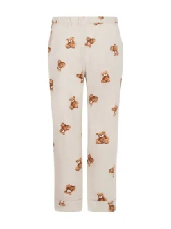 Jogging Hunkemoller gris en flanelle ours droit