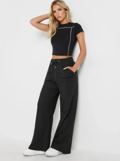 Jogging PixieGirl Petite Pocket Patch à jambes larges