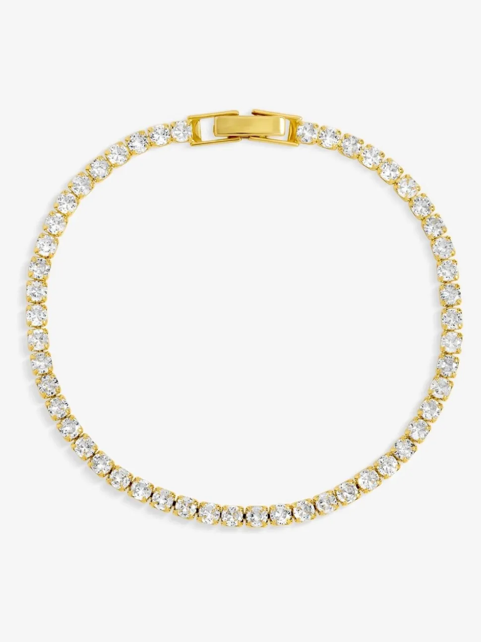 Jon Richard Bracelet de tennis rond en zircone cubique