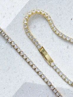 Jon Richard Bracelet de tennis rond en zircone cubique