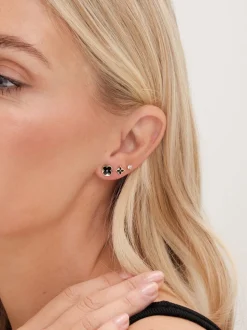 Jon Richard Jets Boucles d'oreilles en émail 3 Pack