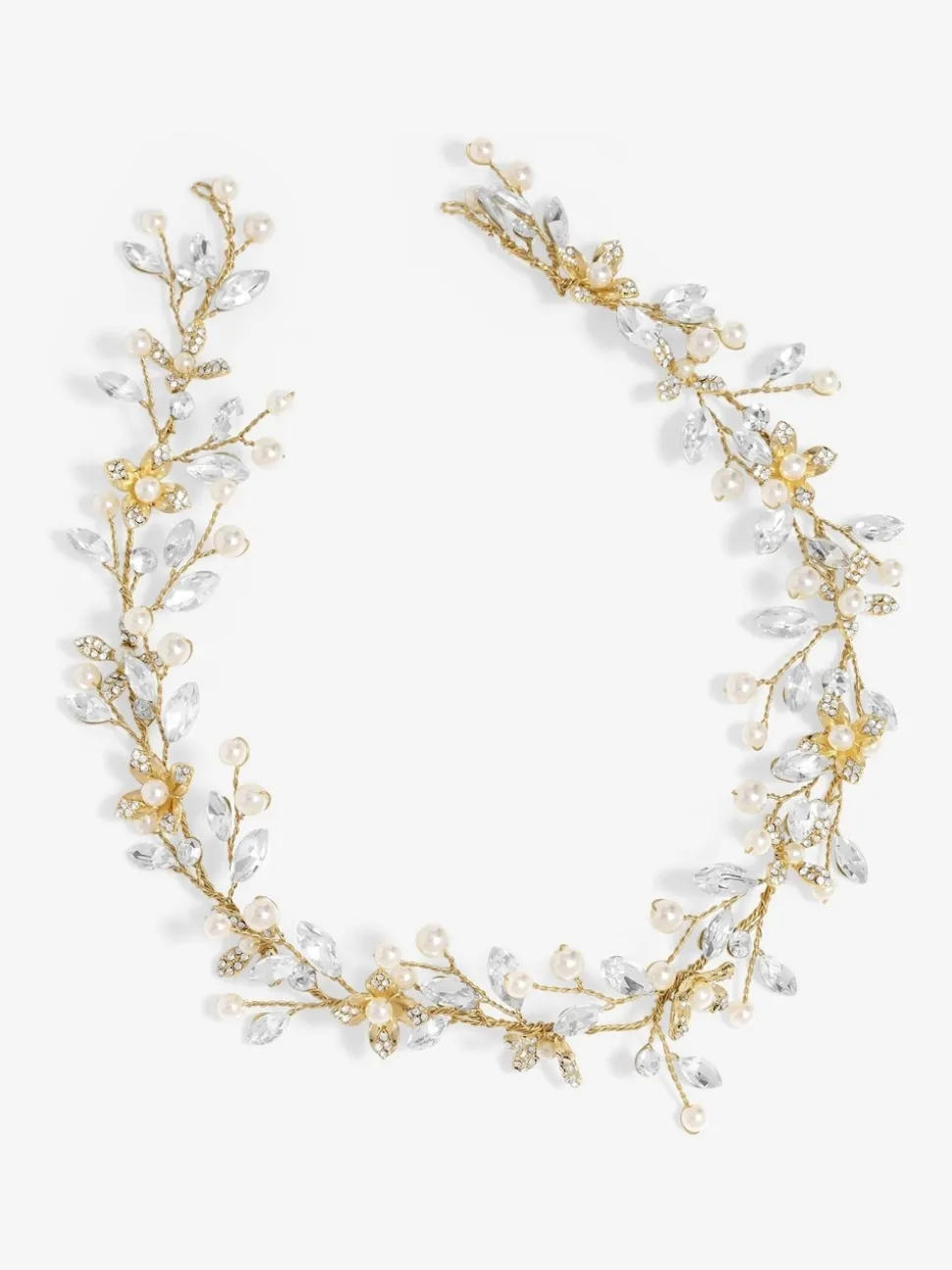 Jon Richard Perle Cristal Fleuri Vine Hair