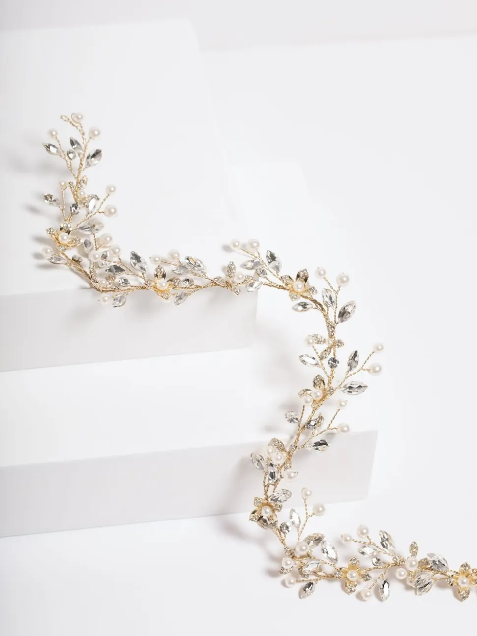 Jon Richard Perle Cristal Fleuri Vine Hair