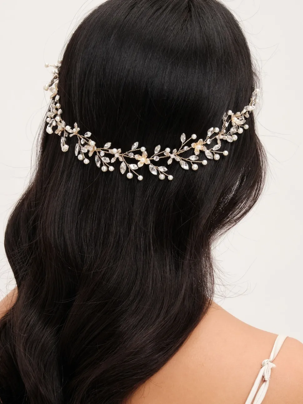 Jon Richard Perle Cristal Fleuri Vine Hair