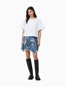 Jupe AllSaints Crissy en Denim 100% coton