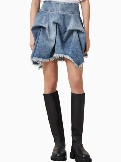 Jupe AllSaints Crissy en Denim 100% coton