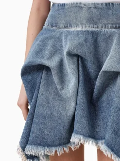 Jupe AllSaints Crissy en Denim 100% coton