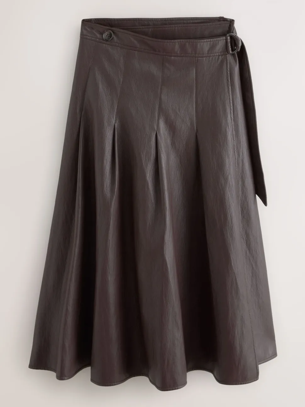 Jupe Kilt mi-longue Nodinary en similicuir
