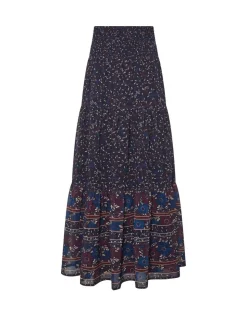 Jupe Long Tall Sally Fleurie à bordures étagées