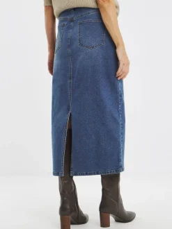 Jupe longue JD Williams Mid Wash 24/7 en jean