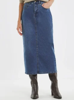 Jupe longue JD Williams Mid Wash 24/7 en jean
