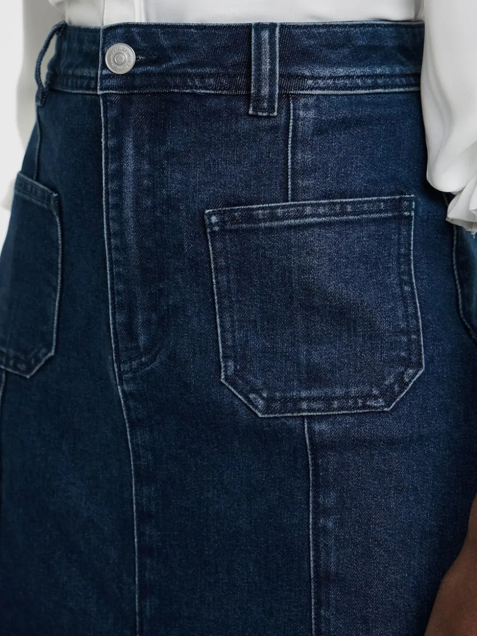 Jupe mi-longue en Denim JD Williams avec poche sur le devant
