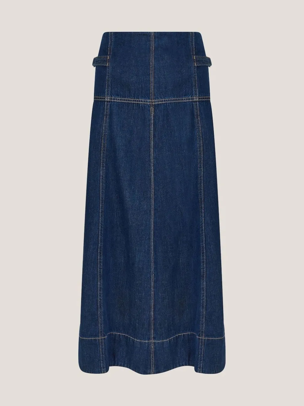 Jupe mi-longue Monsoon Brooke en Denim à coutures