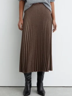 Jupe mi-longue plissée Reiss Kember