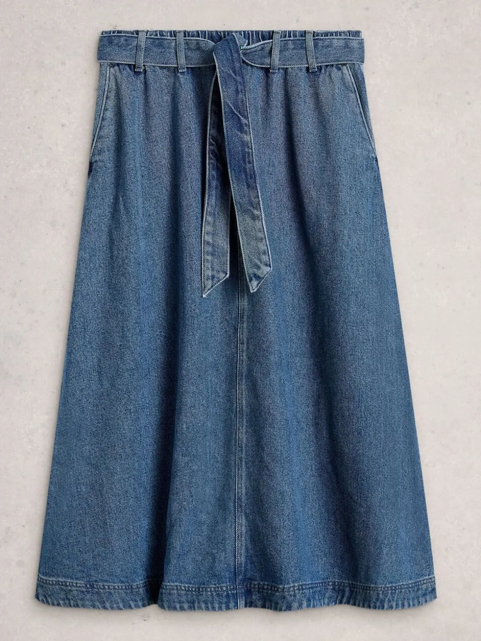 Jupe mi-longue White Stuff Lexi en Denim