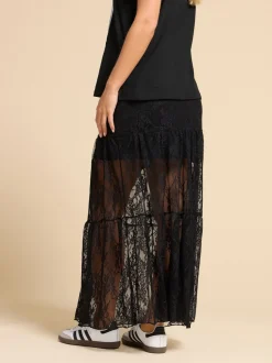 Jupe PixieGirl Petite Maxi doublée de dentelle