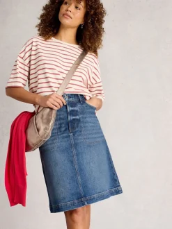 Jupe White Stuff Tia en Denim