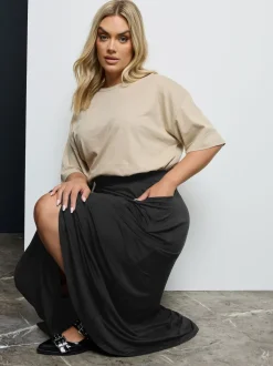 Jupe Yours Curve Maxi en jersey extensible