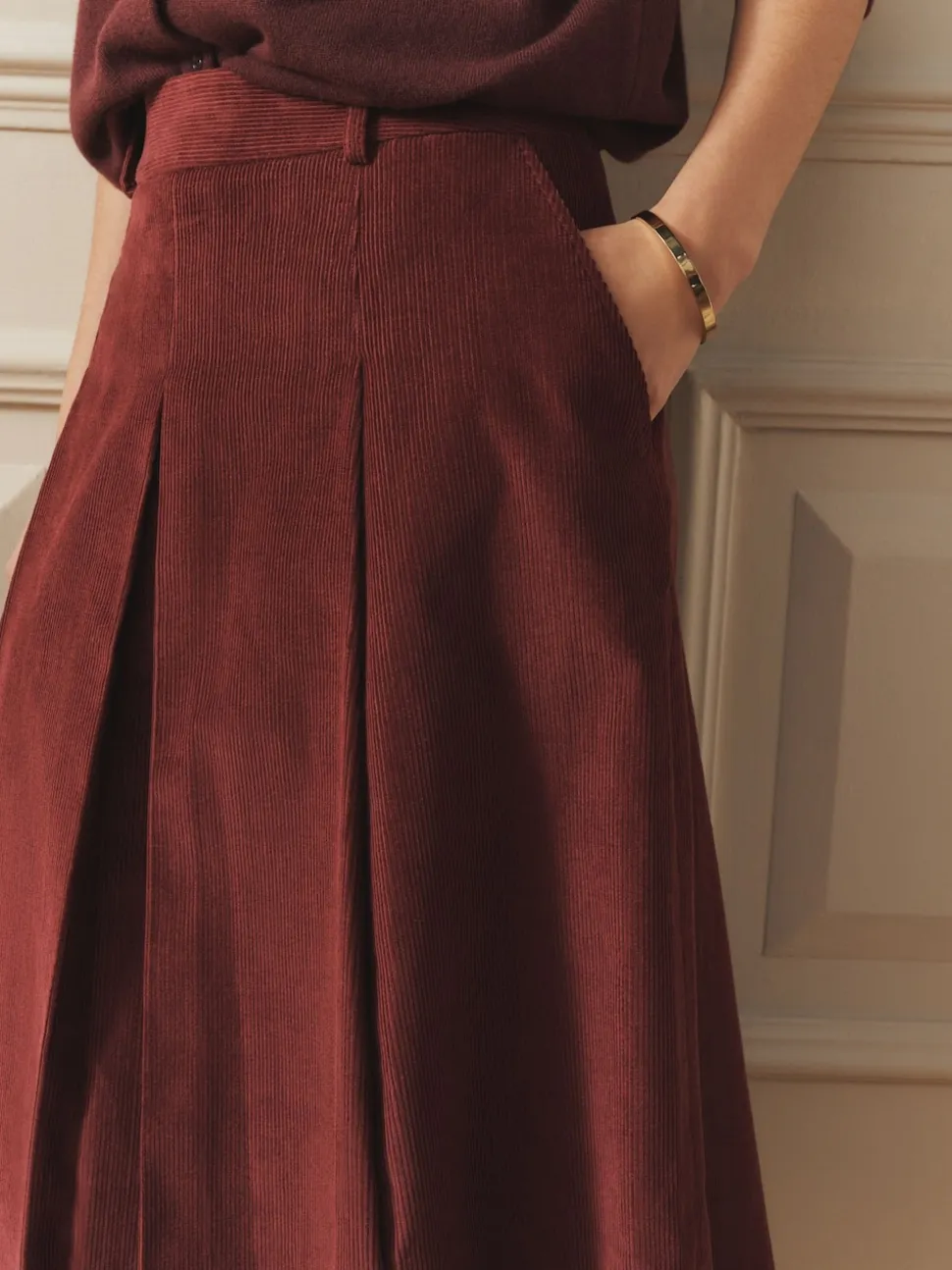 Jupes Laura Ashley Maxi en velours côtelé