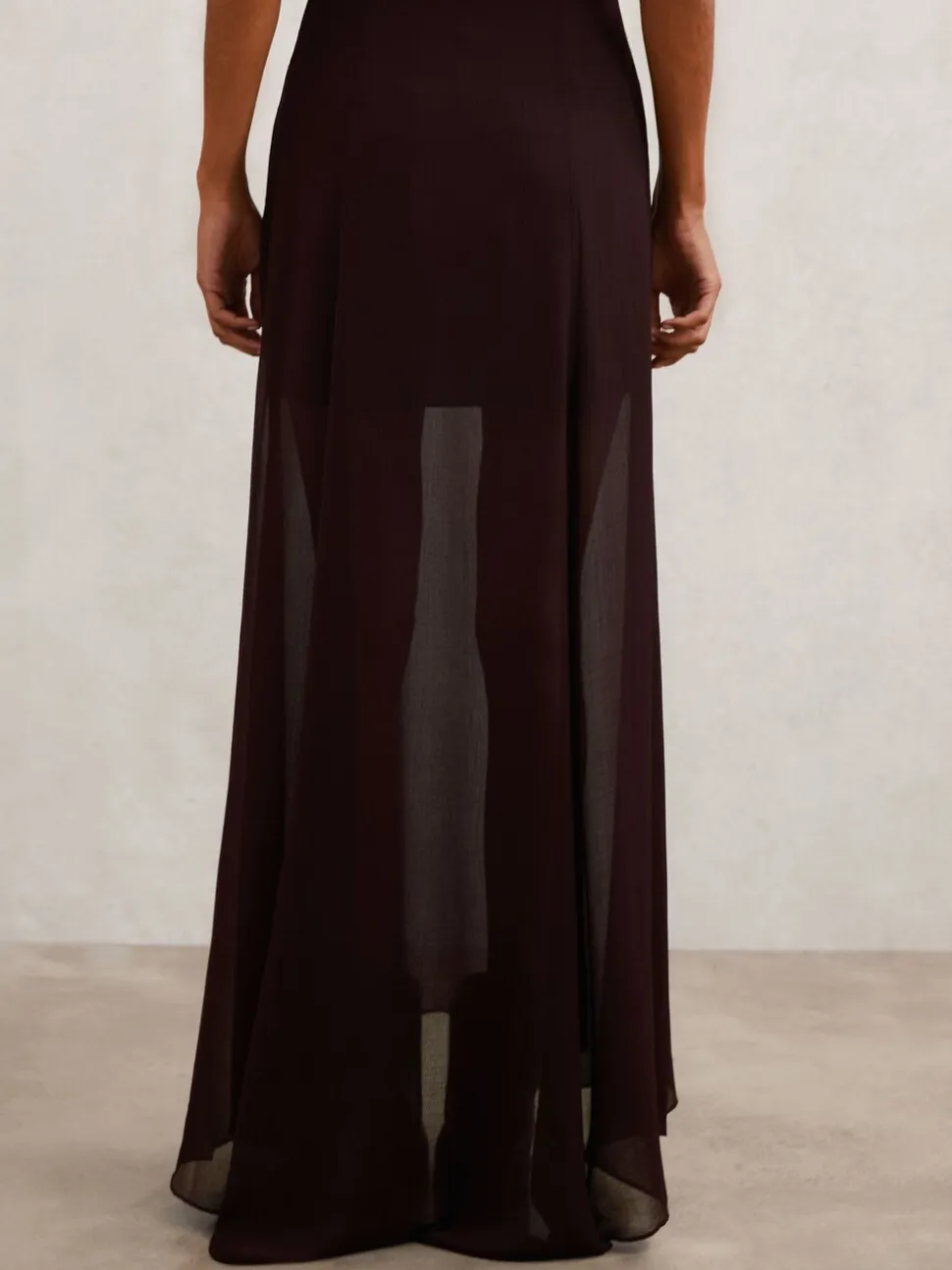 Jupes longues Reiss Bexi transparentes texturées
