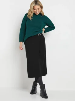 Jupes M&Co détail boucle mi-longues