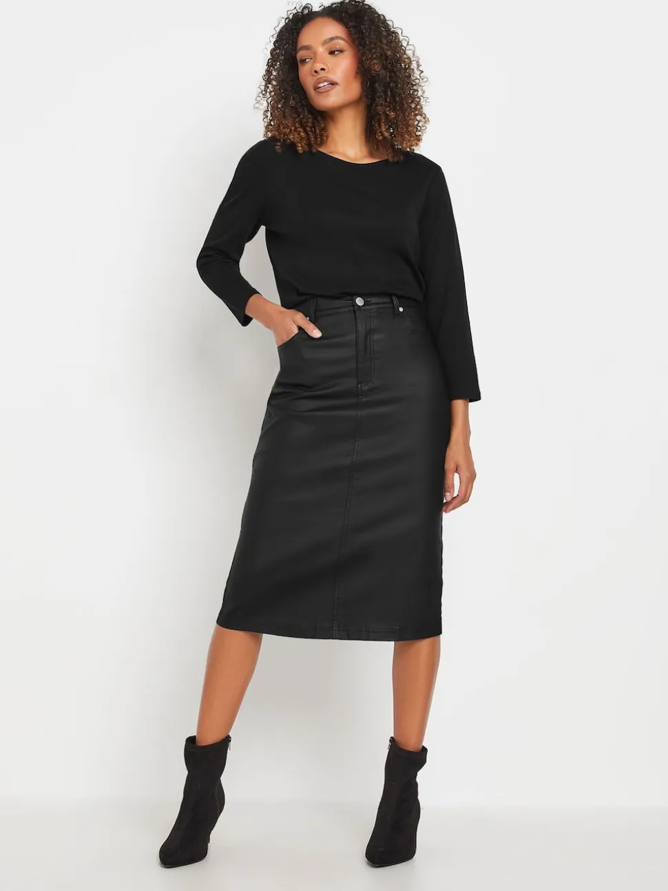 Jupes M&Co enduites mi-longues