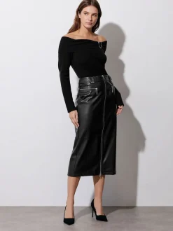 Jupes Star by Julien MacDonald en PU zippées