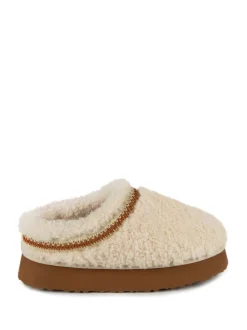 Just Sheepskin Ladies Miley Platform Mule Winter Slippers