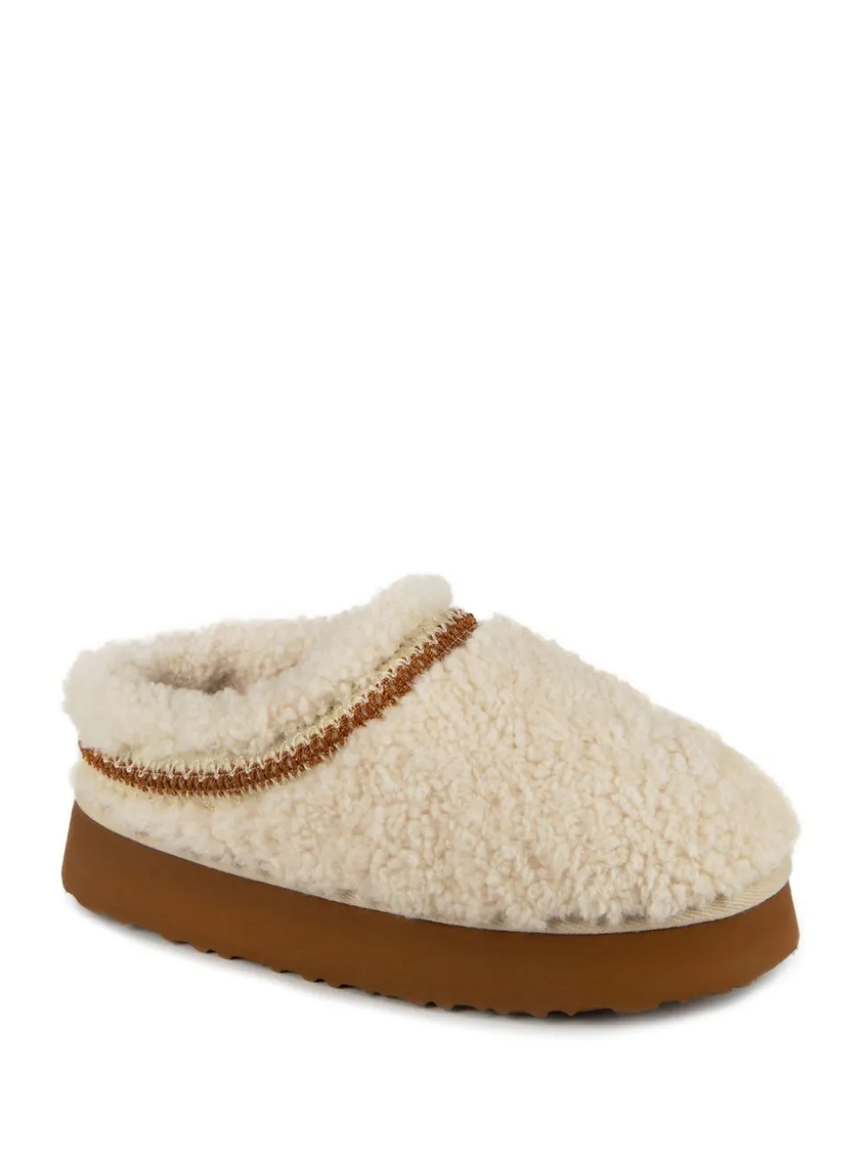 Just Sheepskin Ladies Miley Platform Mule Winter Slippers