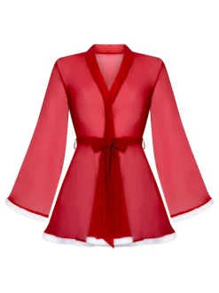 Kimono Hunkemoller Père Noël rouge en maille