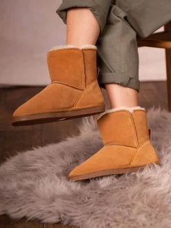 Lakeland Leather Ladies Sheepskin Boots Slippers (Bottes en peau de mouton pour dames)