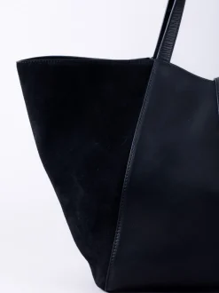 Lakeland Leather Sac fourre-tout en daim et cuir « Herdwick »