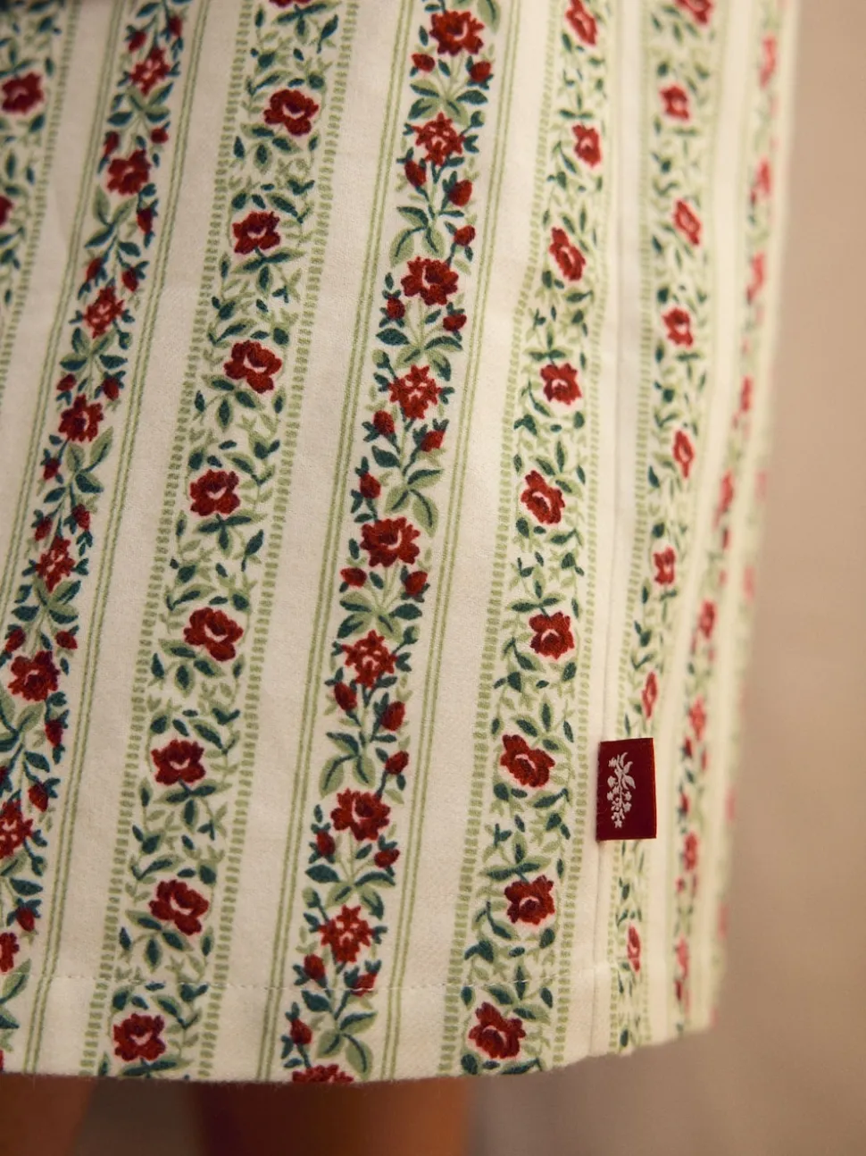 Laura Ashley Peignoir de Noël festif à rayures Kelbrook