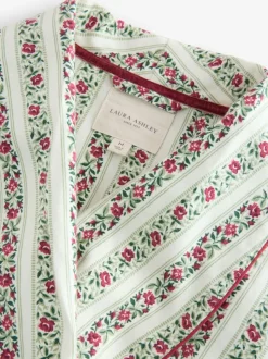 Laura Ashley Peignoir de Noël festif à rayures Kelbrook