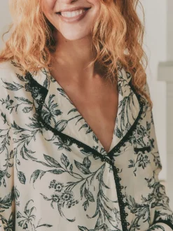 Laura Ashley pyjama boutonné en viscose
