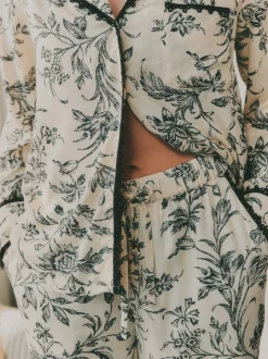 Laura Ashley pyjama boutonné en viscose