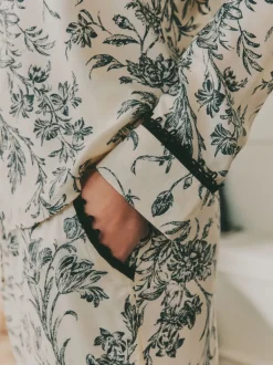 Laura Ashley pyjama boutonné en viscose