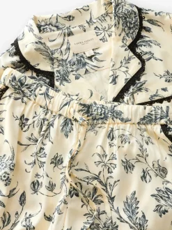 Laura Ashley pyjama boutonné en viscose