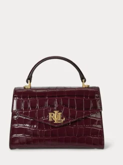 Lauren Ralph Lauren Sacoche Farrah Crocs embossé