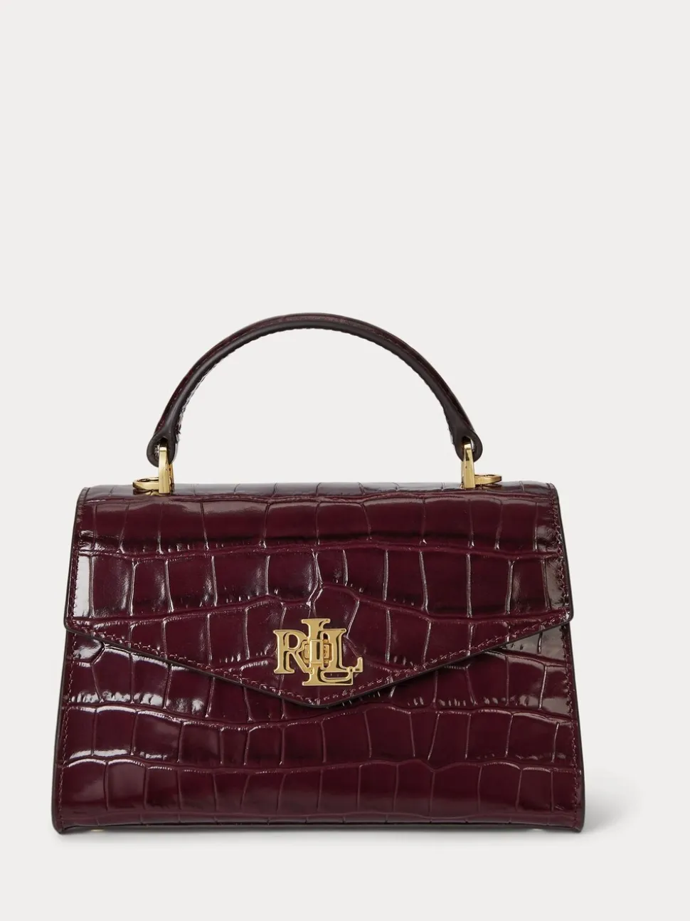 Lauren Ralph Lauren Sacoche Farrah Crocs embossé