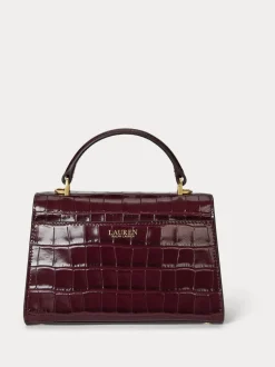 Lauren Ralph Lauren Sacoche Farrah Crocs embossé