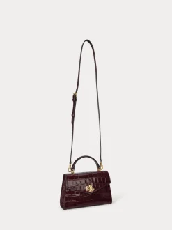 Lauren Ralph Lauren Sacoche Farrah Crocs embossé