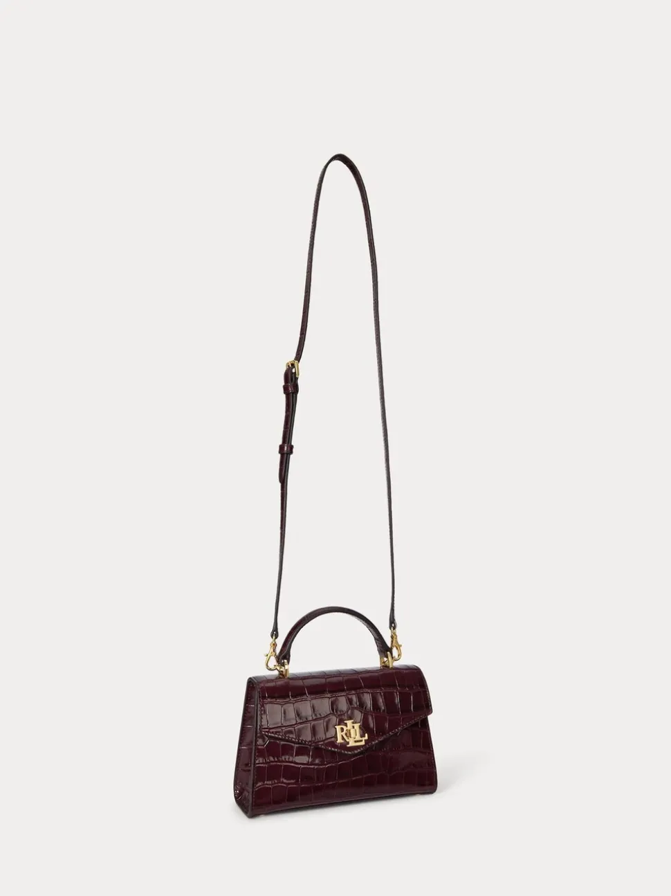 Lauren Ralph Lauren Sacoche Farrah Crocs embossé