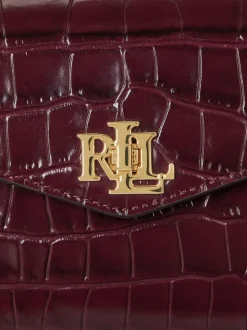 Lauren Ralph Lauren Sacoche Farrah Crocs embossé
