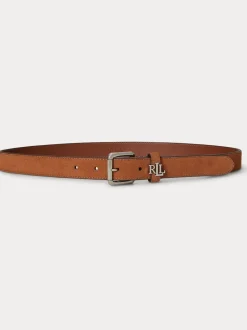 Lauren Tan - Lauren Ralph Lauren 2.5cm Skinny ceinture en cuir avec Logo