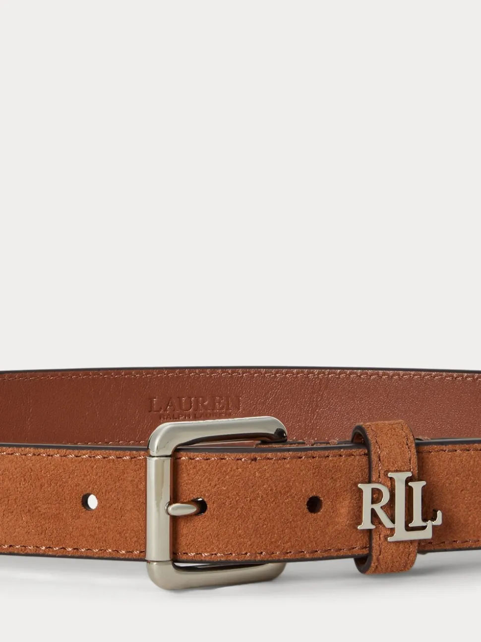 Lauren Tan - Lauren Ralph Lauren 2.5cm Skinny ceinture en cuir avec Logo