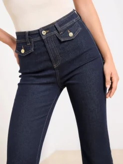 Lave-linge bleu foncé - Jean Lipsy Glam évasé