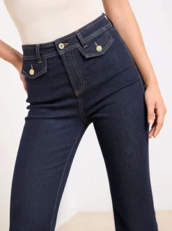 Lave-linge bleu foncé - Jean Lipsy Glam évasé